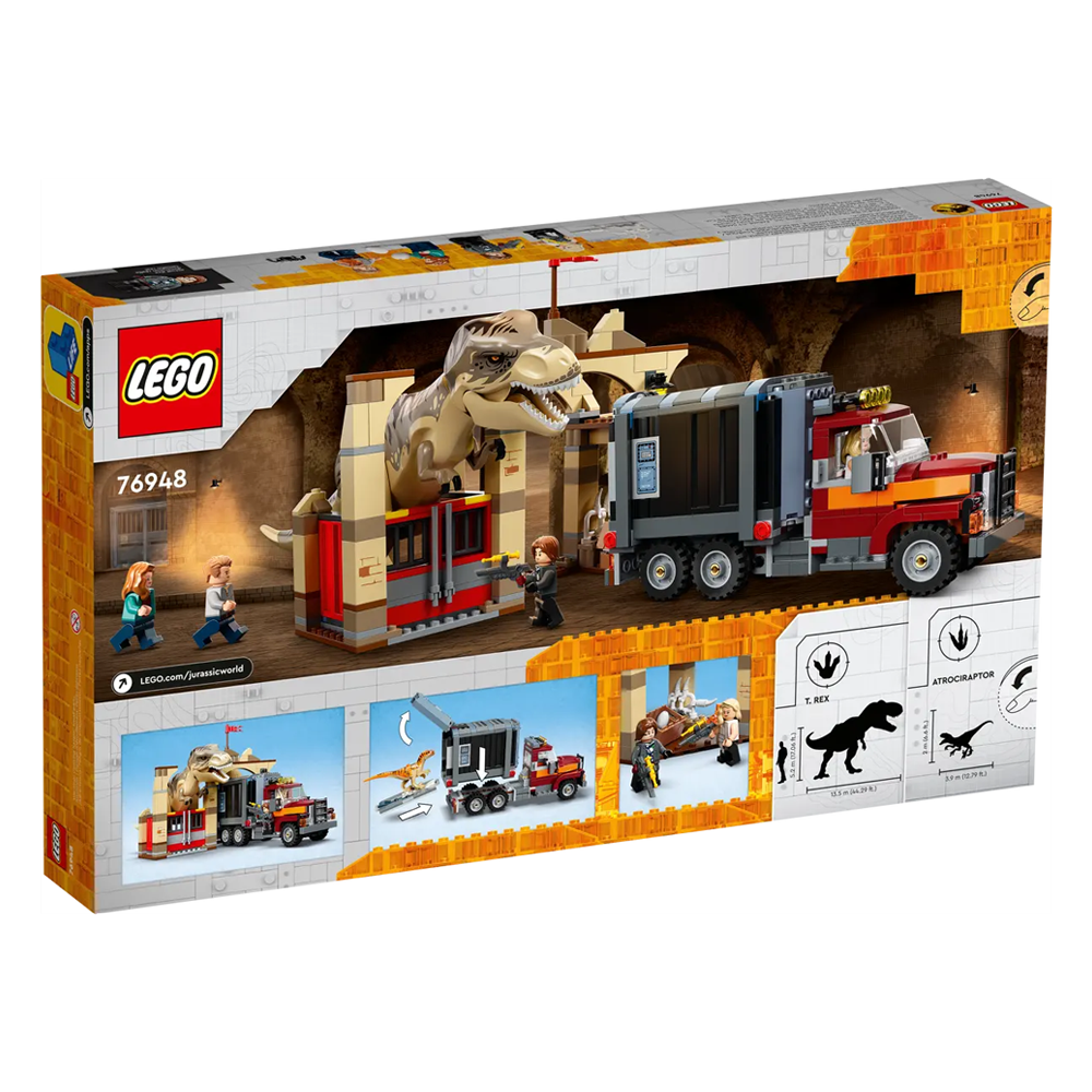LEGO Jurassic World 76948 - T. Rex & Atrociraptor: Dinosaurier-Ausbruch