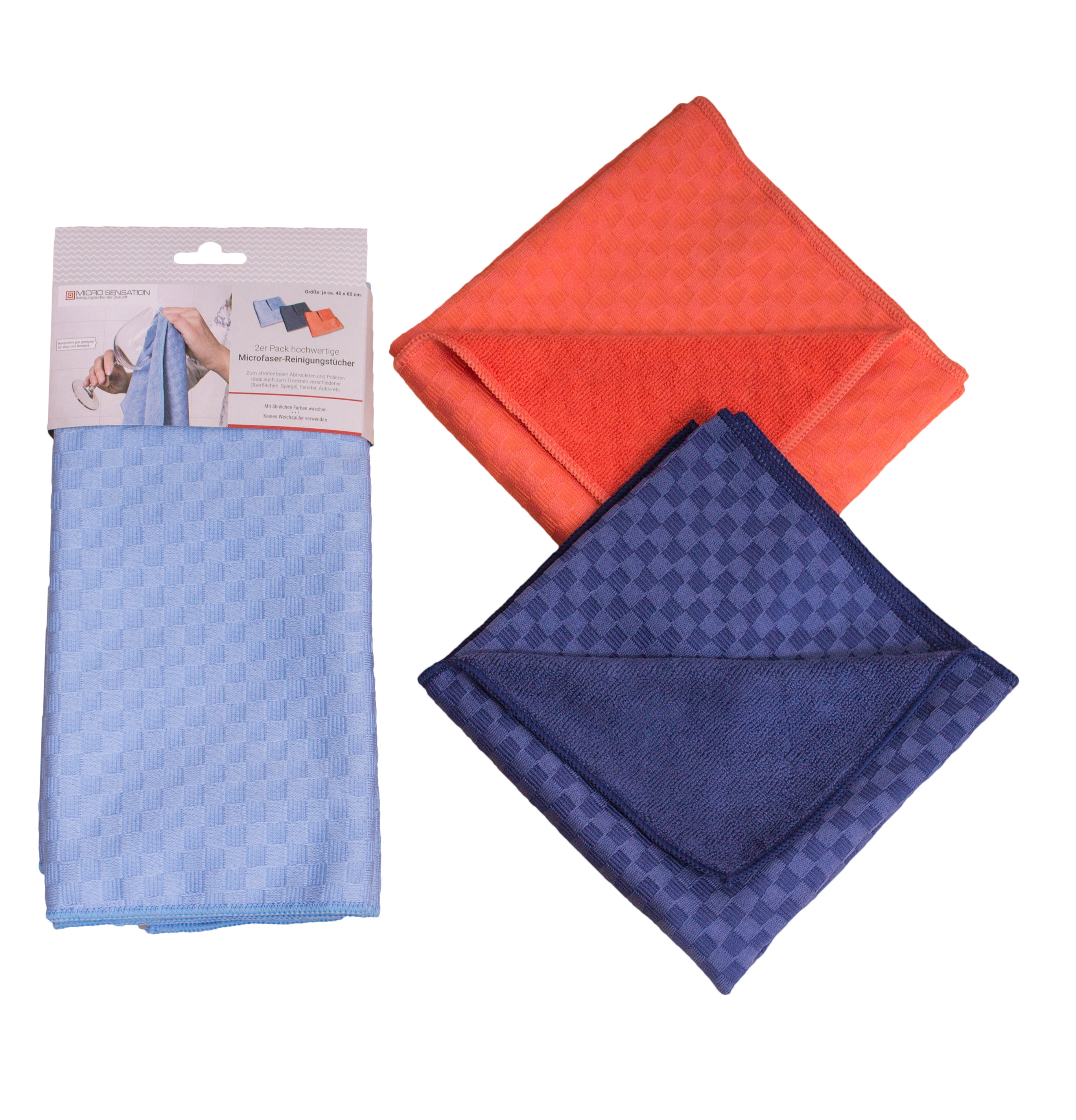 Microfaser Geschirrtuch - 40x60cm - 2er Pack