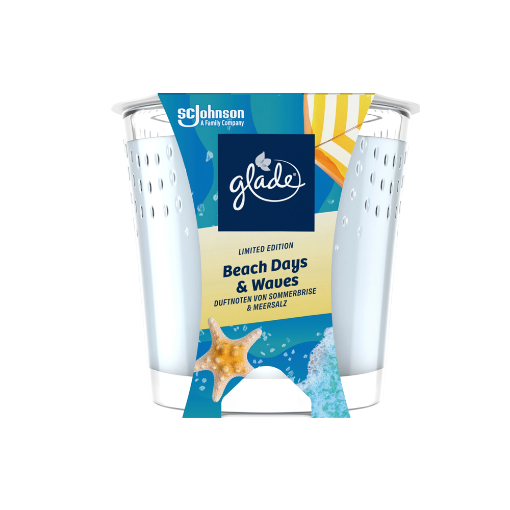 Glade Duftkerze im Glas – Beach Days & Waves