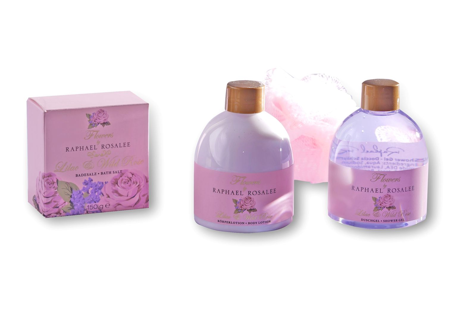 Flowers No. 088: Elegantes 5-teiliges Dusch- und Bade Geschenkset