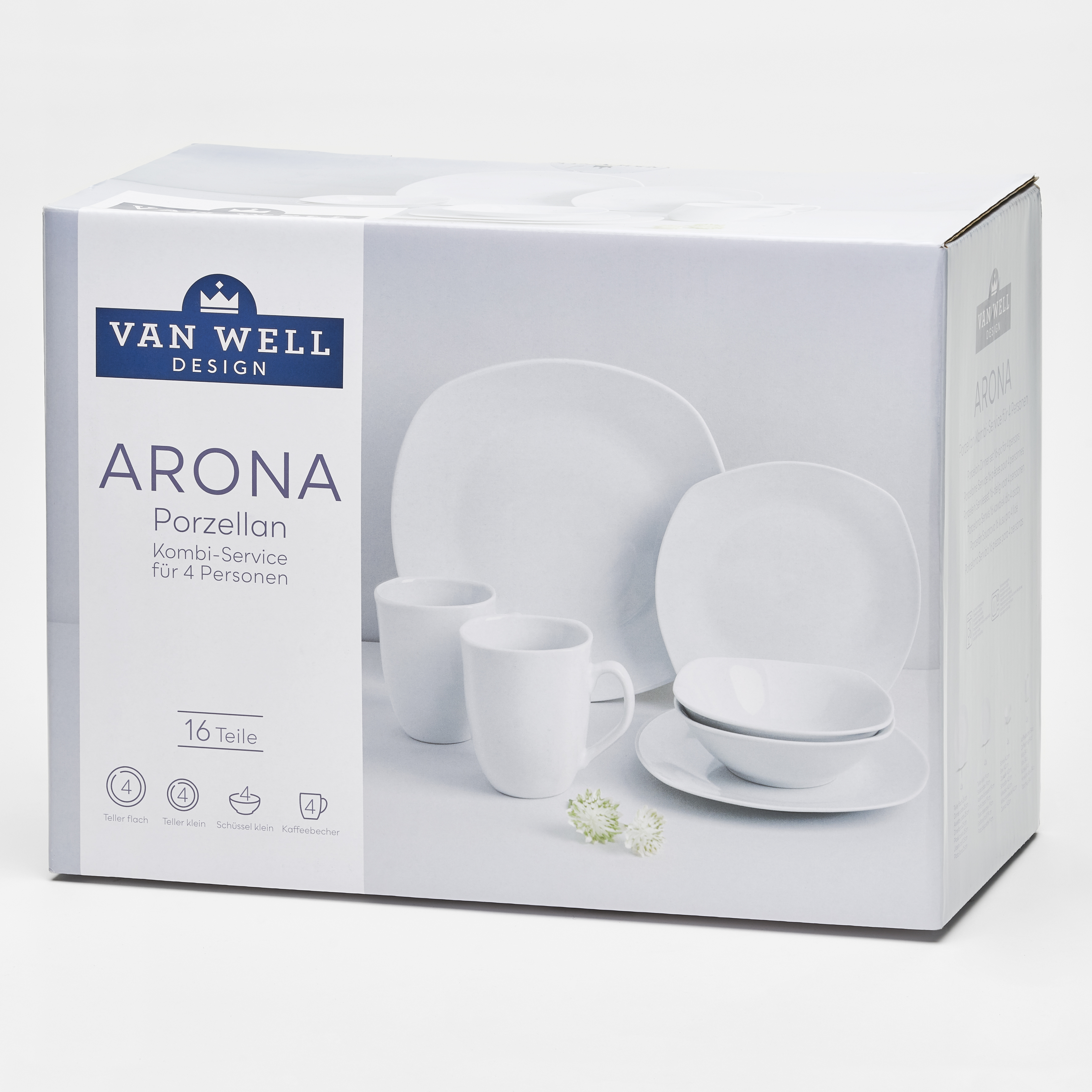 Kombiservice Arona weiss 16-teilig - Van Well
